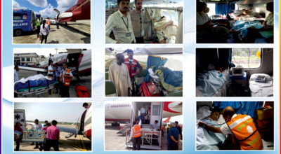Aeromed Air Ambulance Service in Varanasi