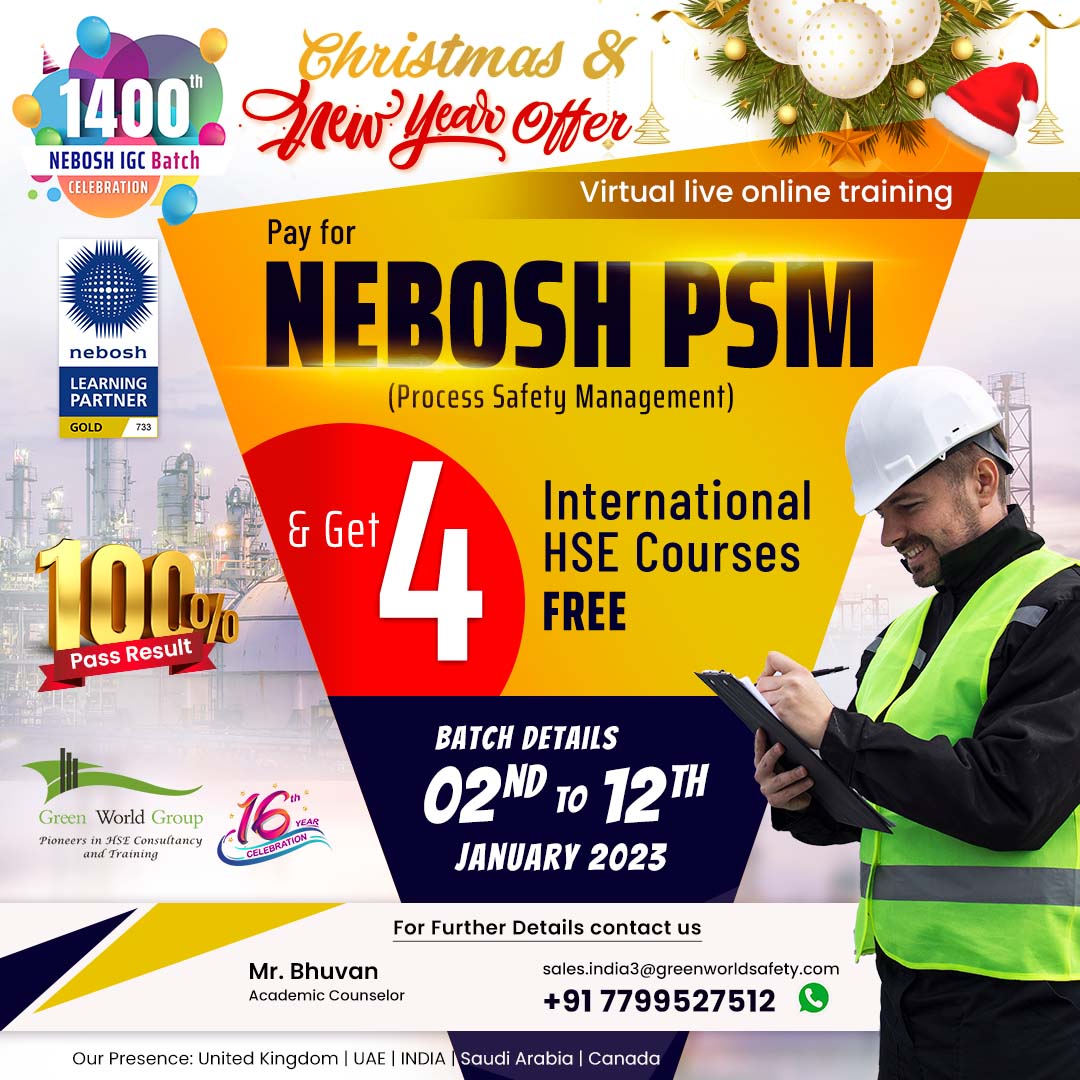 New year Exciting Offer on NEBOSH PSM…!!
