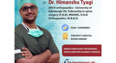 Top orthopaedic surgeon in noida- Dr Himanshu Tyag