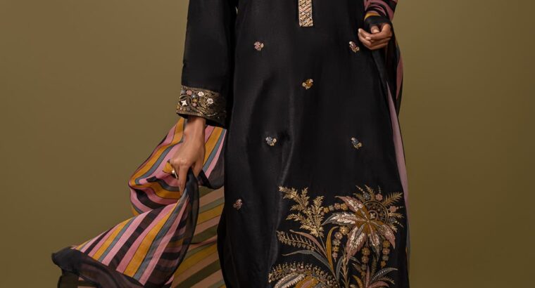 Silk Exclusive Unstitched Salwar Kameez Suit-set