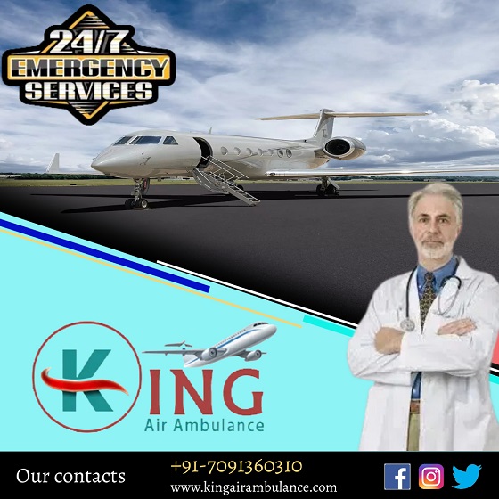 King Air Ambulance in Kolkata with ICU Setup