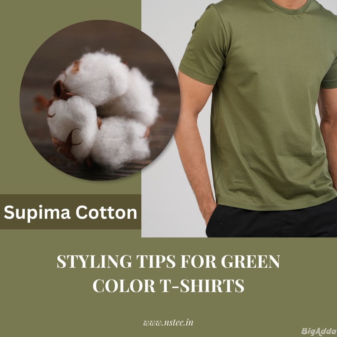 Buy Online green colour t shirts in India