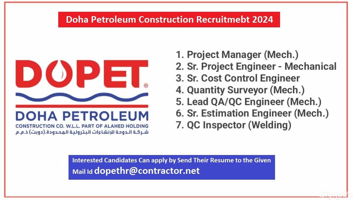 Construction Manager,QA QC Engineers
