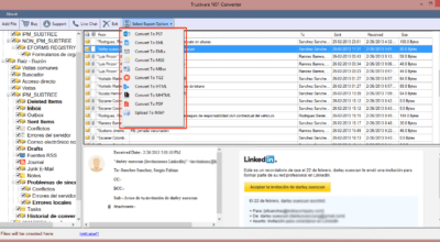 View Lotus Notes data in Outlook – TrustVare NSF t