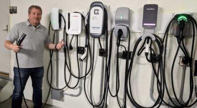 EV Electric cars charging station