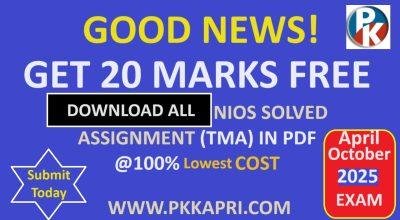 Download Nios Solved Assignment (TMA) 2025