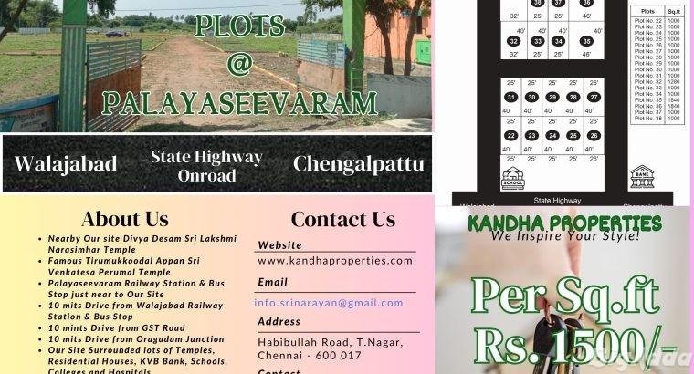 Residential Plots for Sale at Walajabad SH Highway