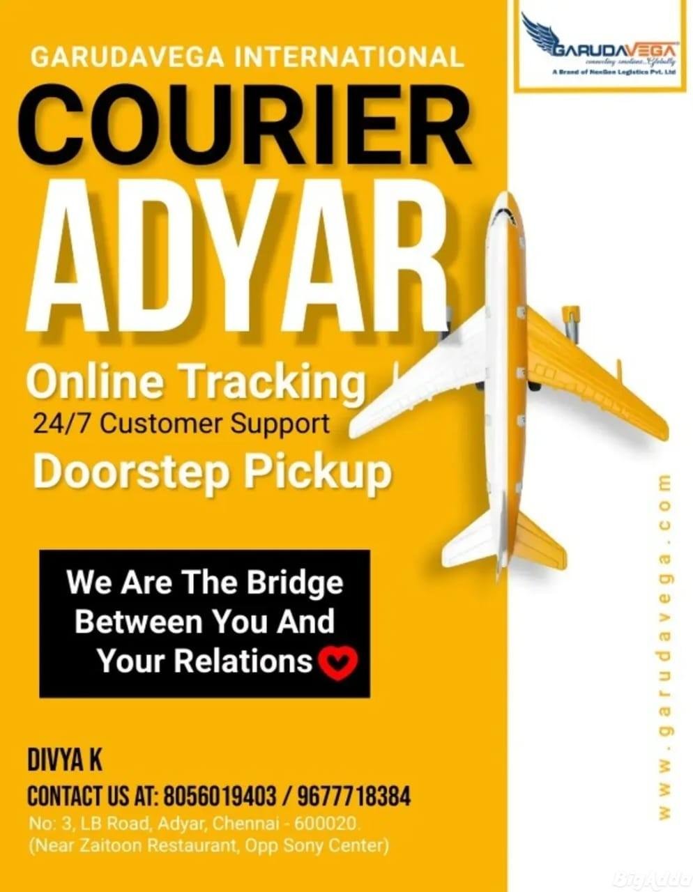 GarudaVega Best Courier Service Chennai
