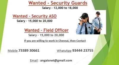 Security Jobs in Chennai