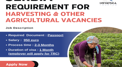 Serbia for Harvesting & other Agricultural Vacanc