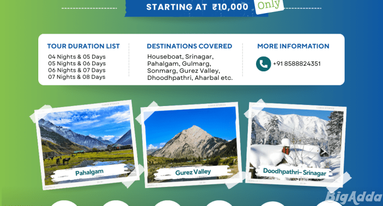 Discover Jammu and Kashmir Tour packages with Wond