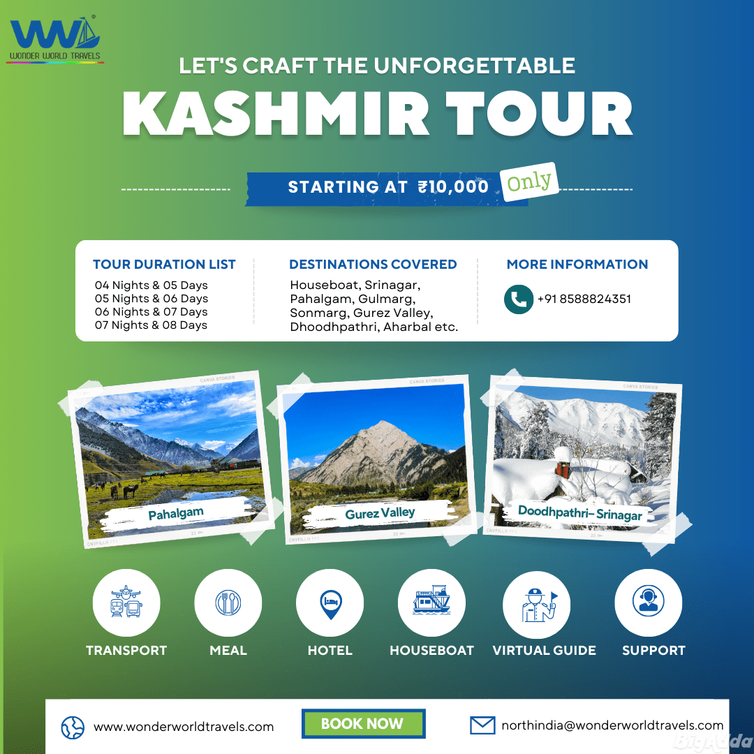 Discover Jammu and Kashmir Tour packages with Wond