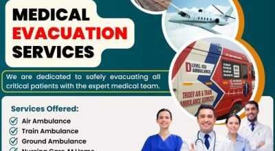 Tridev Air Ambulance in Patna with ICU Setup