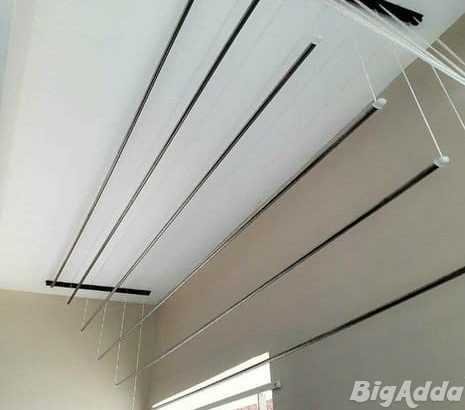 Ceiling Cloth Hangers in Financial District-