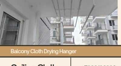 Ceiling Cloth Hangers in Financial District-