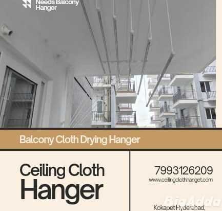Ceiling Cloth Hangers in Financial District-