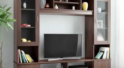TV unit with Storge racks fits up to 55 inches TV