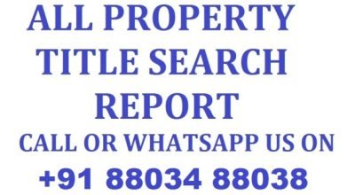 Property Title Search Report Call 8803488038