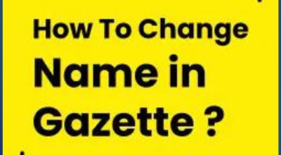 NAME Change Service All Over Tamil nadu GAZETTE