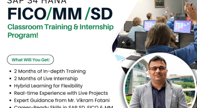 Join Our SAP S/4HANA FICO, MM & SD Training + Inte