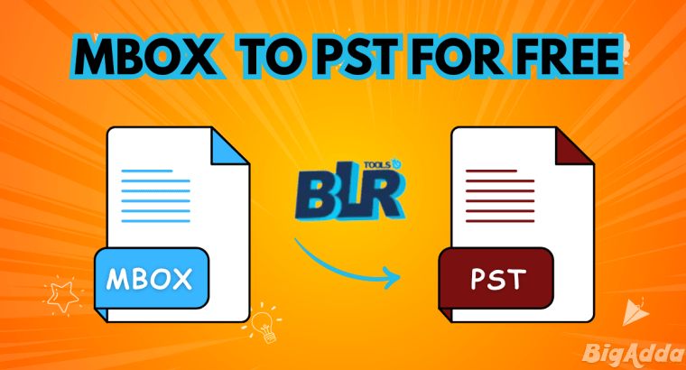Move/Convert MBOX Files to PST For Free