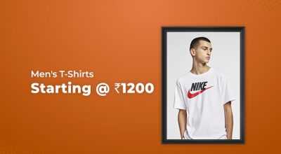Men’s T-Shirts Starting from Rs 1200 Only