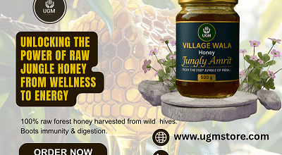 Village Wala Jungly Amrit Honey 500gm – Raw, Pure