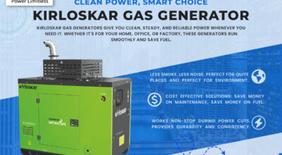 Efficient Kirloskar Gas Generator – Clean Power
