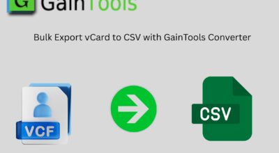 Bulk Export vCard to CSV with GainTools Converter