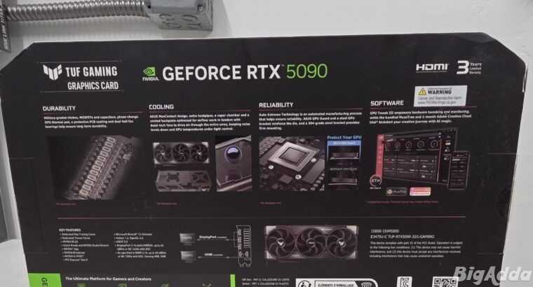 ASUS TUF NVIDIA GeForce RTX 5090 32GB GDDR7 GPU