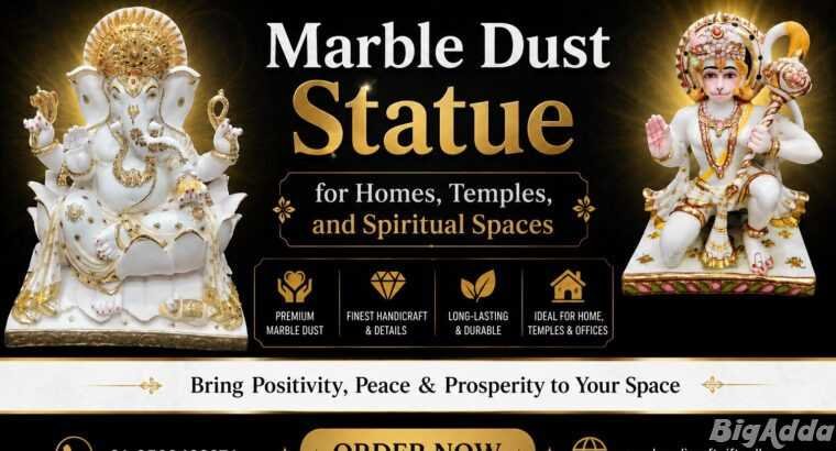 Marble Dust Statue for Homes, Temples, and Spaces