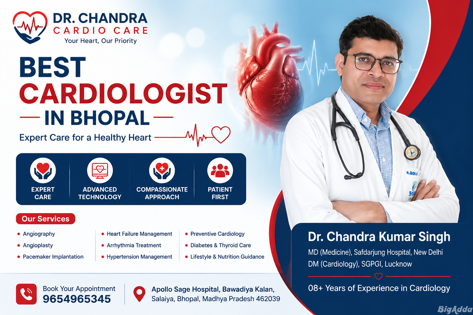 Best cardiologist in Bhopal | Dr. Chandra Kumar