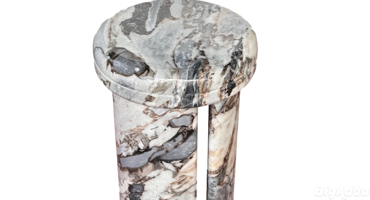 Elephant White 3 Brackets Small Side Table