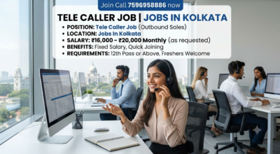 Tele Caller Job, Jobs In Kolkata
