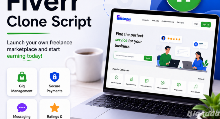 Fiverr Clone Script | Launch Your Own Freelance Ma