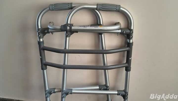 Walker and knee brace