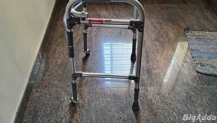 Walker and knee brace