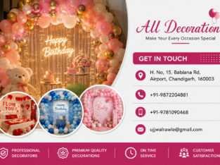 Best Balloon Decoration Services in Chandigarh