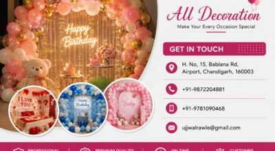 Best Balloon Decoration Services in Chandigarh