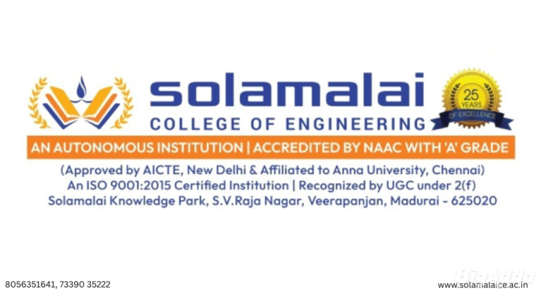 Admissions Open – MBA at Solamalai College 2026