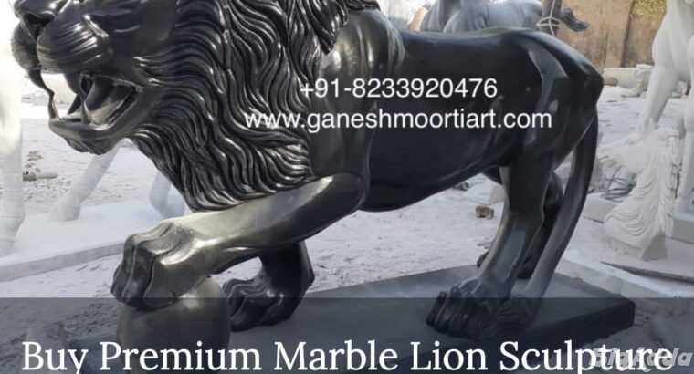 Buy Premium Marble Lion Sculpture for Home & Outdo