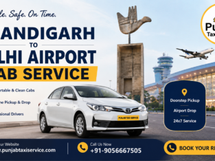 Chandigarh to Delhi Airport Cab Service – Book You