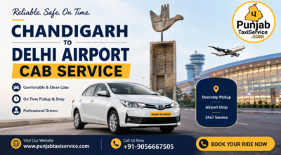 Chandigarh to Delhi Airport Cab Service – Book You