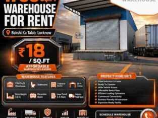 1700 sq. ft. Warehouse In Lucknow for Rent