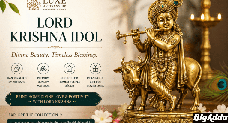 Lord Krishna Idol – Handcrafted Brass Idols for Ho
