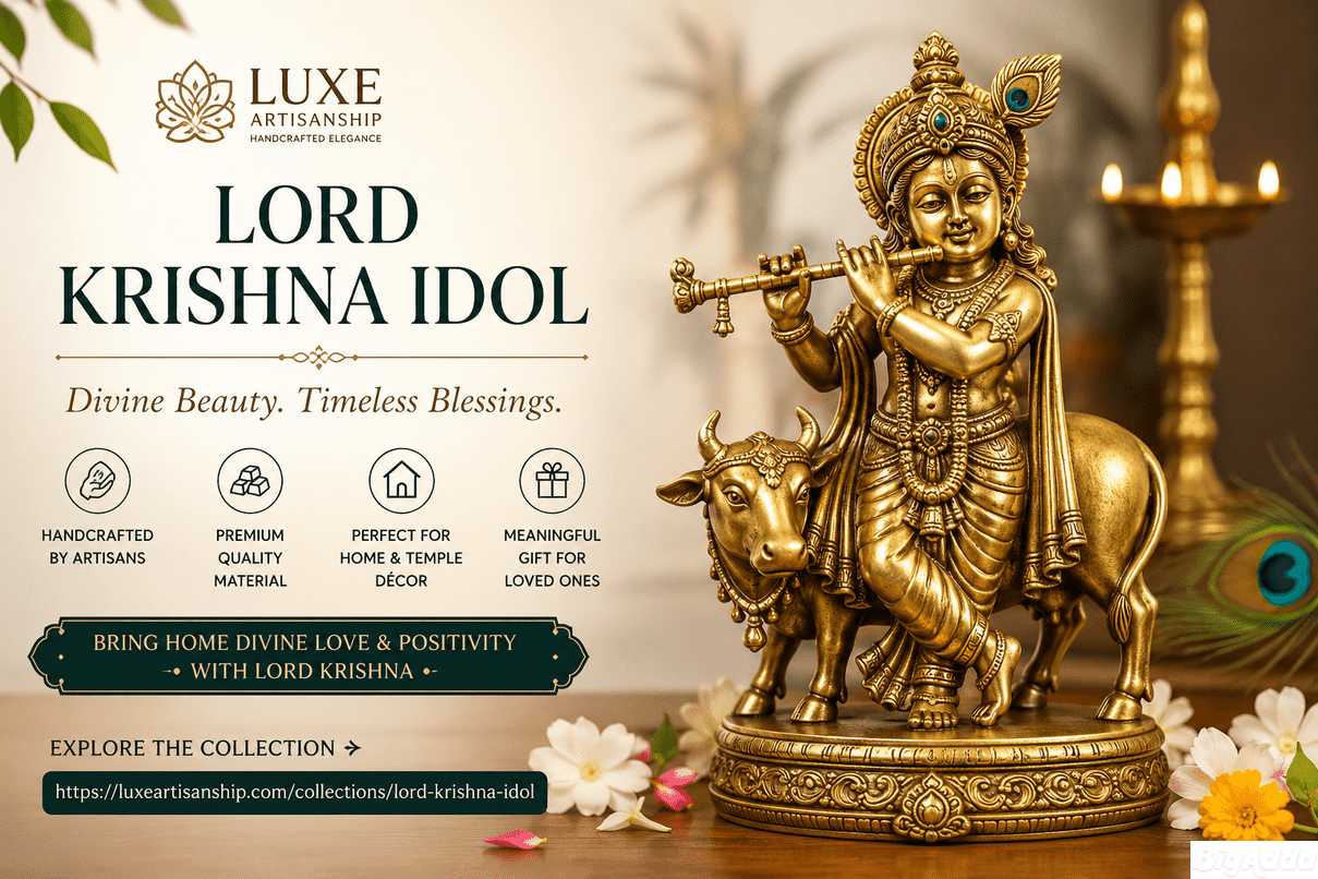 Lord Krishna Idol – Handcrafted Brass Idols for Ho