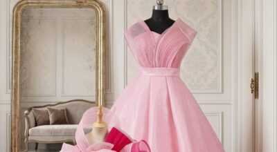 Light Pink & Hot Pink Matching mother daughter dre