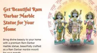 Beautiful Ram Darbar Marble Statue for Your Home