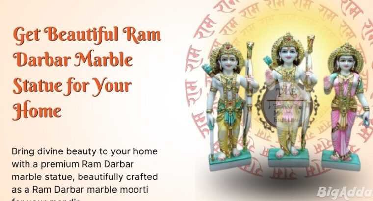 Beautiful Ram Darbar Marble Statue for Your Home