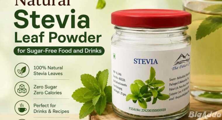Natural Stevia Leaf Powder for Sugar-Free Food